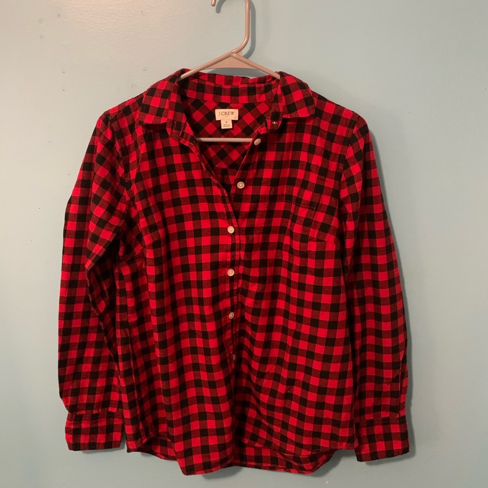 JCrew Buffalo check button down